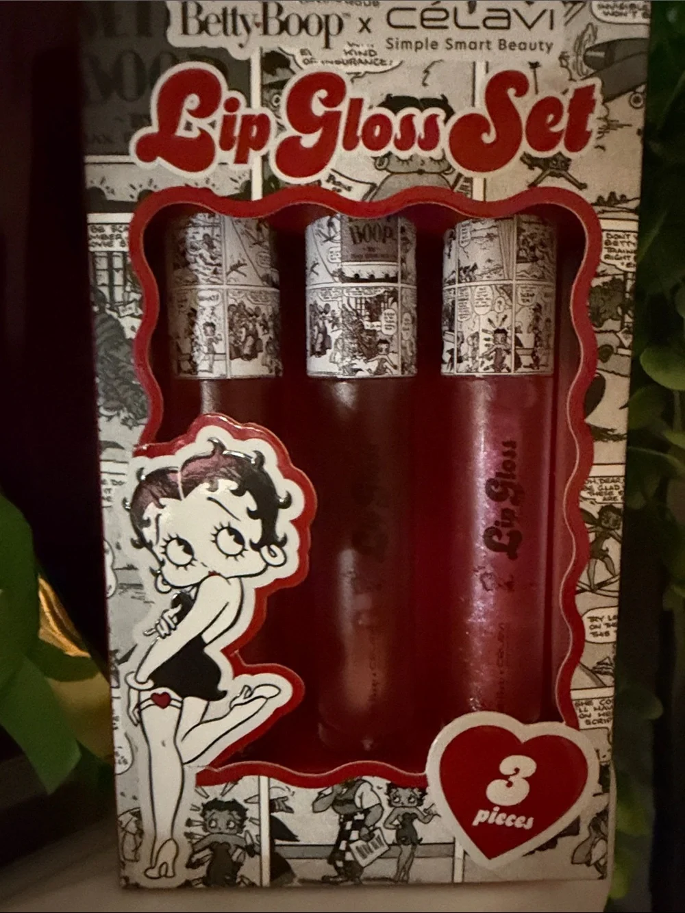 Celavi Betty Boop Gloss trio pink